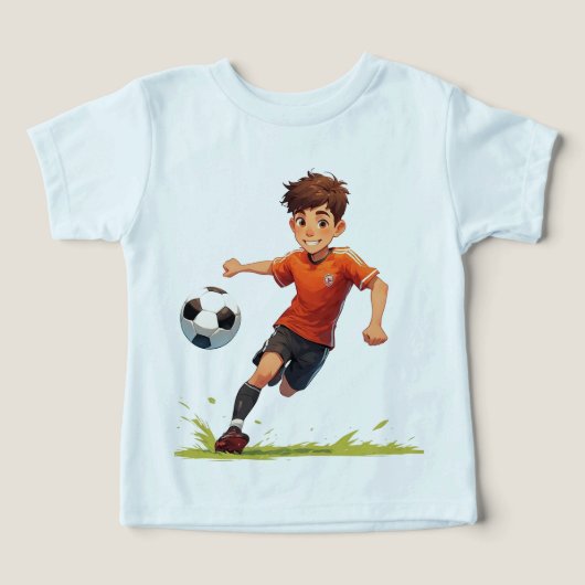 Jongen die voetbal speelt (Design voorkant)