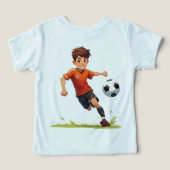 Jongen die voetbal speelt (Design achterkant)