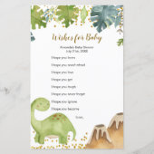 Jongen Dinosaur Greenery wil Baby game (Voorkant)