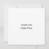 Jongen Dinosaurus Bedankkaart – Bewerkbare Feestje Kaart (Achterkant)