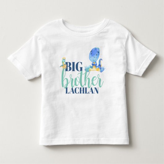 Jongen dinosaurus Big Brother Kinder Shirts (Voorkant)