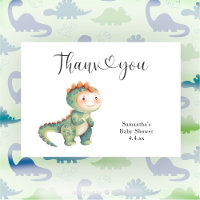 Jongen dinosaurus Dank je baby shower