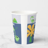 Jongen Dinosaurus Jurassic Verjaardagsfeest Papieren Bekers (Rechts)