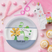 Jongen Dinosaurus Jurassic Verjaardagsfeest Papieren Bordje (Feest)