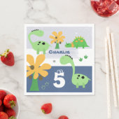 Jongen Dinosaurus Jurassic Verjaardagsfeest Servet (Insitu)