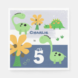 Jongen Dinosaurus Jurassic Verjaardagsfeest Servet