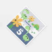 Jongen Dinosaurus Jurassic Verjaardagsfeest Servet (Hoek)