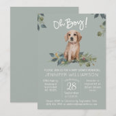 Jongen! Dog Baby shower Kaart (Voorkant / Achterkant)