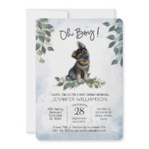 Jongen! Dog Baby shower