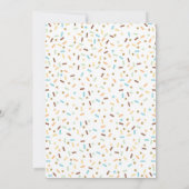 Jongen Donut Uitnodiging Donut Verjaardag Sprinkle (Achterkant)