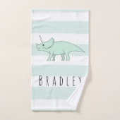 Jongen Doodle Triceratops Dinosaur Kinderen met na Bad Handdoek (Handdoek)