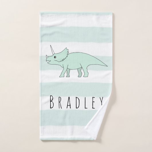 Jongen Doodle Triceratops Dinosaur Kinderen met na Bad Handdoek (Handdoek)