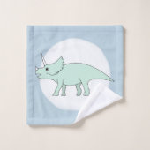 Jongen Doodle Triceratops Dinosaur Kinderen met na Bad Handdoek (Wasdoekje)