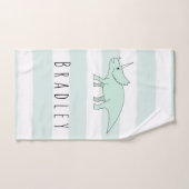 Jongen Doodle Triceratops Dinosaur Kinderen met na Bad Handdoek (Handdoek)