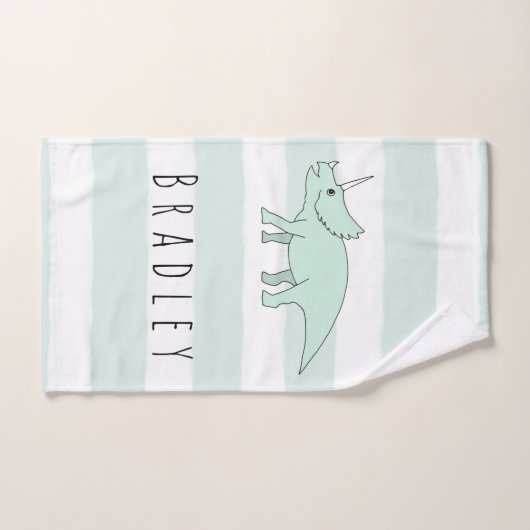 Jongen Doodle Triceratops Dinosaur Kinderen met na Bad Handdoek (Handdoek)