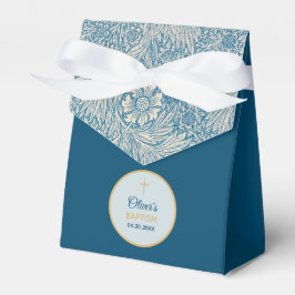 Jongen Doop Blauw Bloemen Marigold William Morris Bedankdoosjes