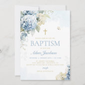 Jongen doop uitnodiging, eerste communie uitnodigi kaart (Voorkant)