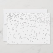 Jongen Doop Uitnodiging Fotokaart Marine Zilver (Achterkant)