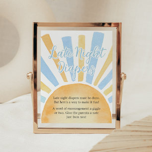 Jongen Een Kleine Straal van Zonneschijn Late Nigh Poster