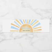 Jongen Een Kleine Straal van Zonneschijn Waterfles Etiket (Enkel label)