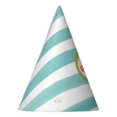 Jongen eerste Birthday-ballon Geëigende Waterverf Feesthoedjes (Links)