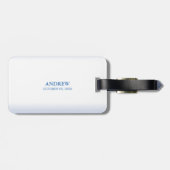 Jongen Eerste Communie, Chalice met host en Grapes Bagagelabel (Achterkant horizontaal)