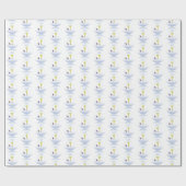 Jongen Eerste Communie, Chalice met host en Grapes Cadeaupapier (Vlak)