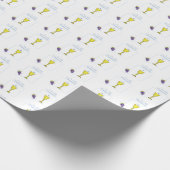 Jongen Eerste Communie, Chalice met host en Grapes Cadeaupapier (Hoek)