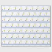 Jongen Eerste Communie, Chalice met host en Grapes Cadeaupapier (Vlak)