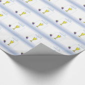 Jongen Eerste Communie, Chalice met host en Grapes Cadeaupapier (Hoek)