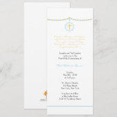 Jongen eerste communie kaart (Voorkant / Achterkant)