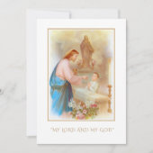 Jongen Eerste Communie Katholieke Herdenking Heili Aankondiging (Voorkant)