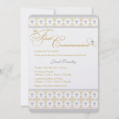 Jongen eerste communiqué-uitnodiging kaart (Voorkant)