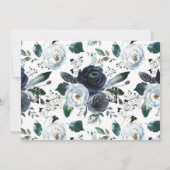 Jongen Eerste Heilige Communie blauwe bloemenfoto Kaart (Achterkant)