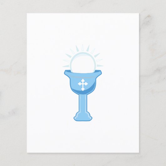 Jongen eerste Heilige Communie Flyer (Achterkant)