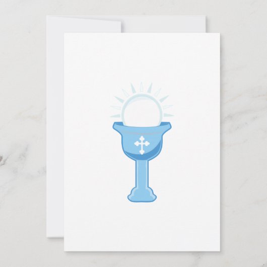 Jongen eerste Heilige Communie Kaart (Achterkant)