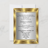 Jongen eerste Heilige Communie Silver Gold Cross 2 Kaart (Achterkant)