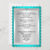 Jongen eerste Heilige Communie Silver Jade Blauwgr Kaart (Achterkant)