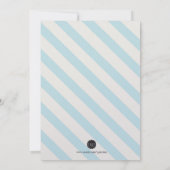 Jongen Eerste Heilige Communie Uitnodiging Blauwe  (Achterkant)