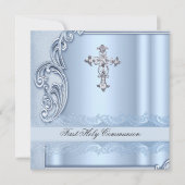 Jongen eerste Heilige Communistische Blauwe Bevest Kaart (Voorkant)