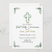 Jongen eerste Heilige Communistische Uitnodiging (Voorkant / Achterkant)