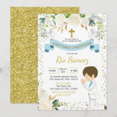 Jongen eerste Heilige Communistische Uitnodiging (Voorkant / Achterkant)