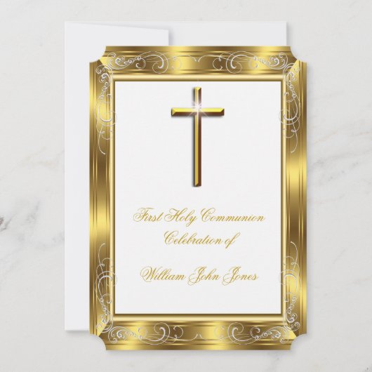 Jongen eerste Heilige Communistische Witte Kruis 2 Kaart (Voorkant)