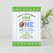 Jongen eerste jaar Touch Down Football eerste verj Kaart (Staand voorkant)