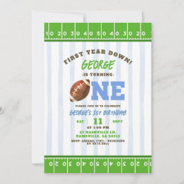 Jongen eerste jaar Touch Down Football eerste verj Kaart