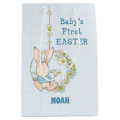 Jongen eerste paasbundel op het gebied van de bloe medium cadeauzakje (Voorkant)