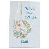 Jongen eerste paasbundel op het gebied van de bloe medium cadeauzakje (Achterkant)