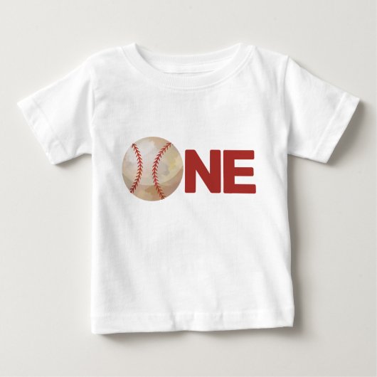 Jongen Eerste Verjaardag Baseball ONE (Voorkant)