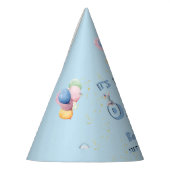 Jongen Eerste Verjaardag Plezier Een Dinosaurus 1e Feesthoedjes (Links)