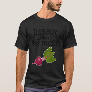 Jongen eet biet Lekkere groente T-shirt